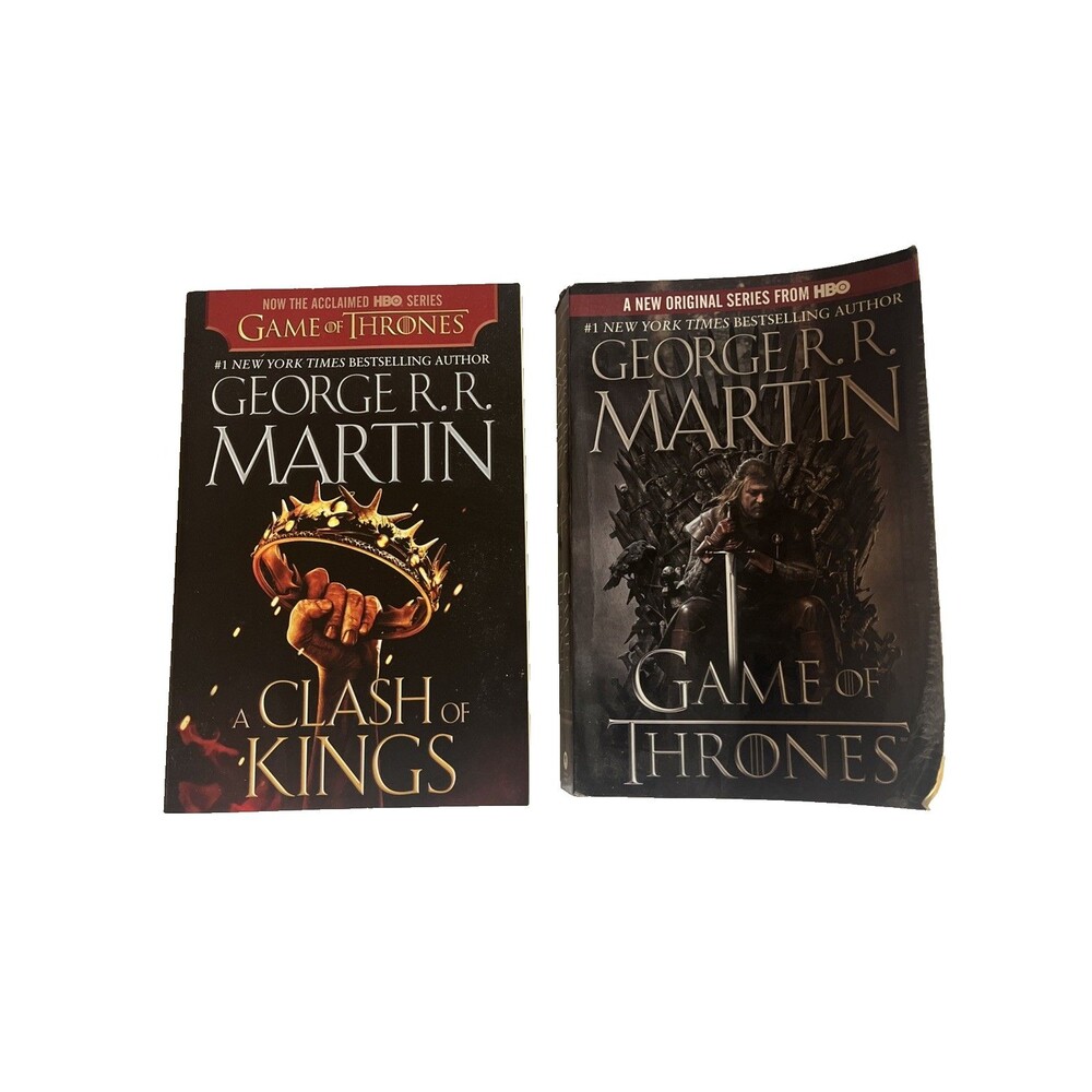 Game Of Thrones 1996 And A Clash of Kings 2012 George RR Martin PB Lot Of 2 Book